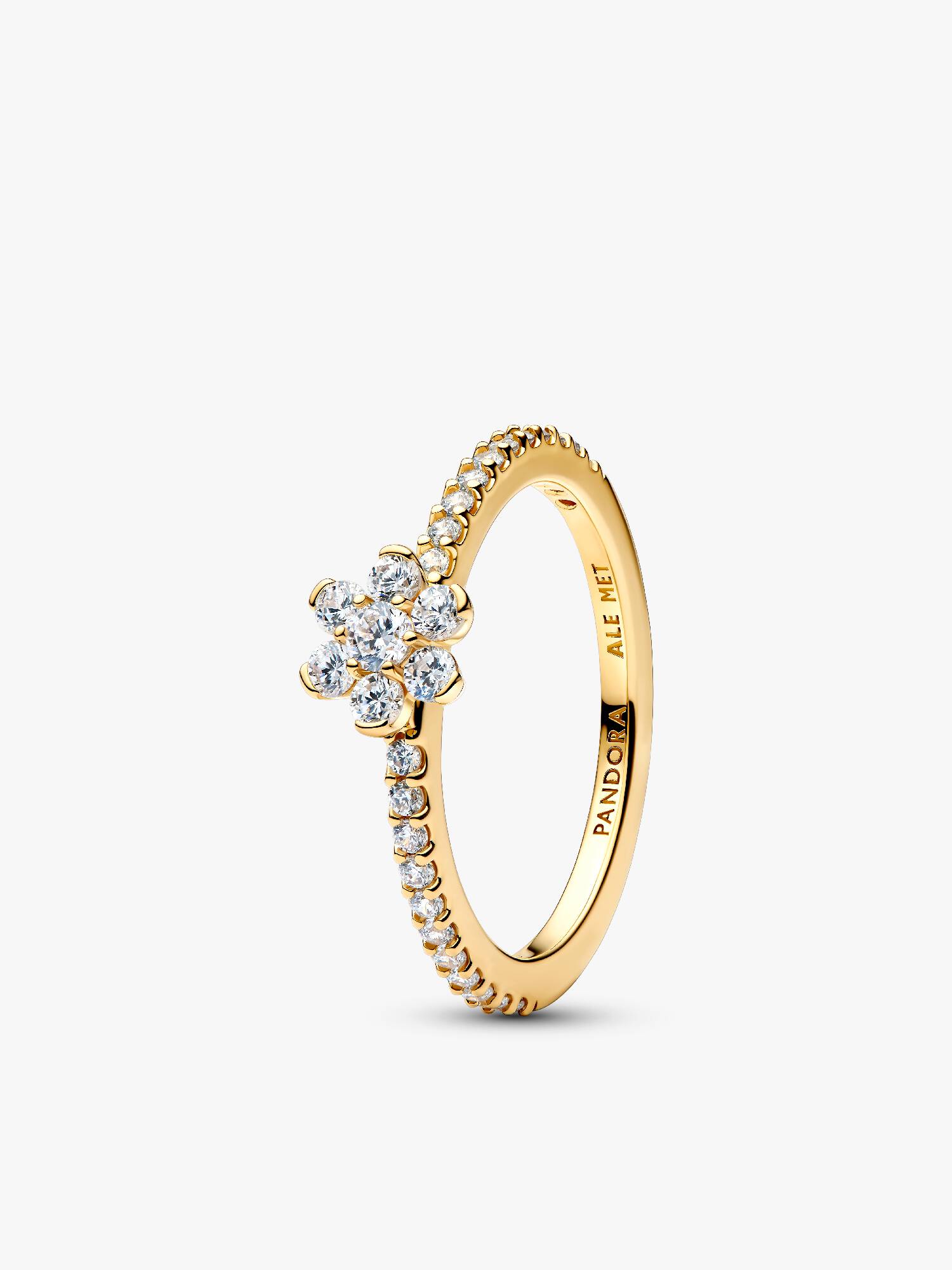 Funkelnde Blume Ring