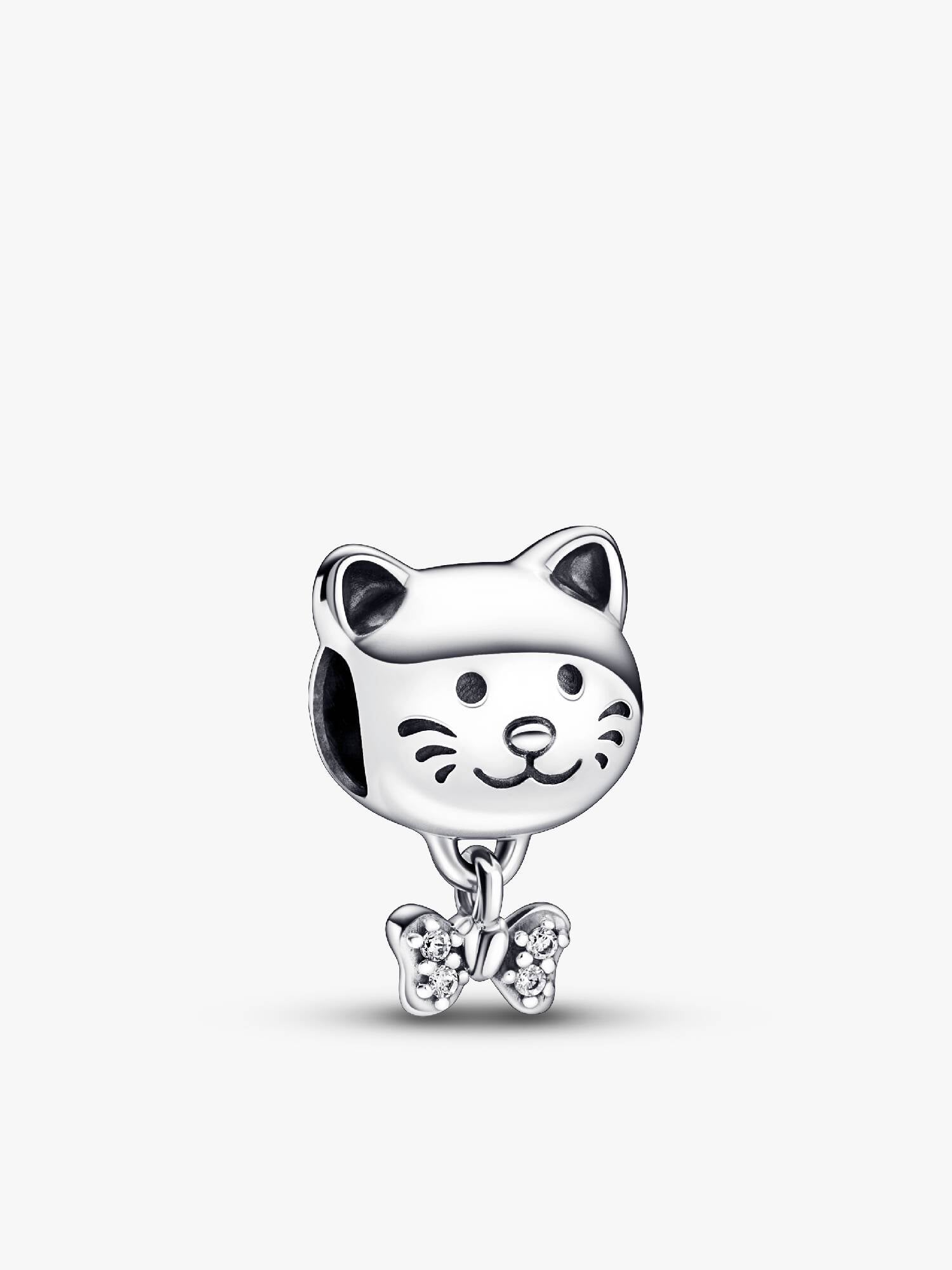Katze & Schleife Charm