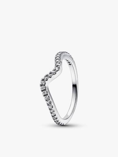 Funkelnde Welle Ring Set