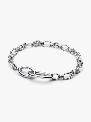 Aufklappbare Ovale Gliederketten-Armband