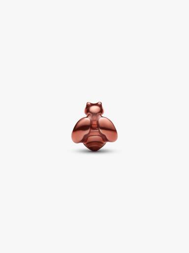 Orangefarbene Biene Mini-Charm