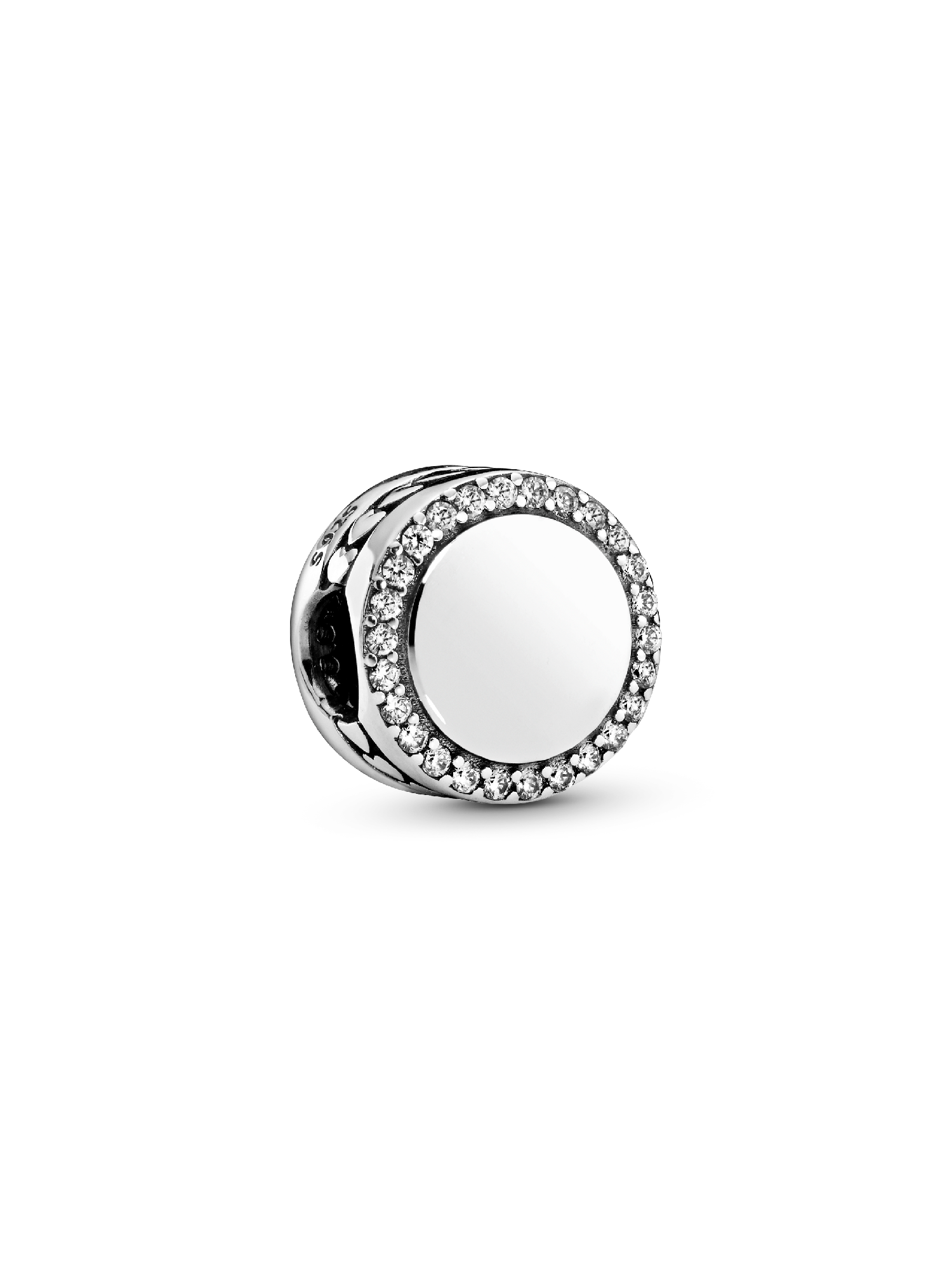 Gravierbarer Funkelnder Knopf Charm