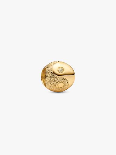Strukturiertes Yin und Yang Mini-Charm