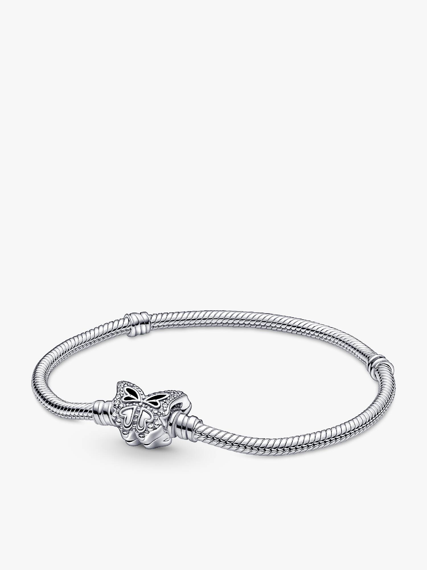 Pandora Moments Schlangen-Gliederarmband mit Schmetterling-Verschluss