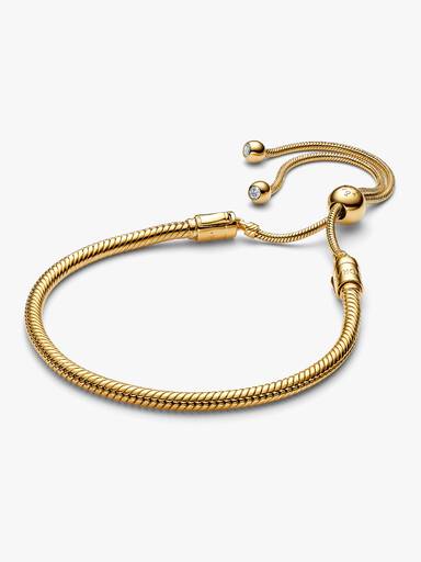 Schlangen-Gliederarmband mit Schiebeverschluss