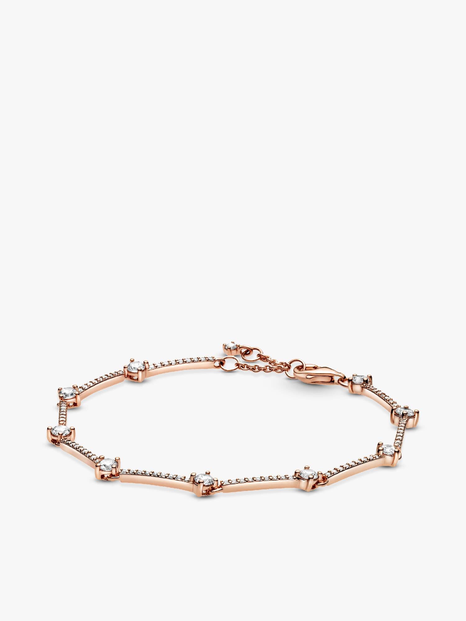 Funkelnde Pavé-Stäbe Armband