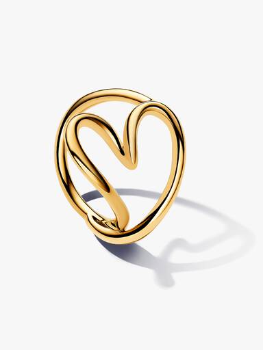 Organisch Geformtes Herz Ring