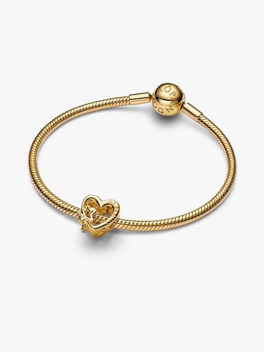 Offen gearbeitetes Familie Herz & Stern Charm