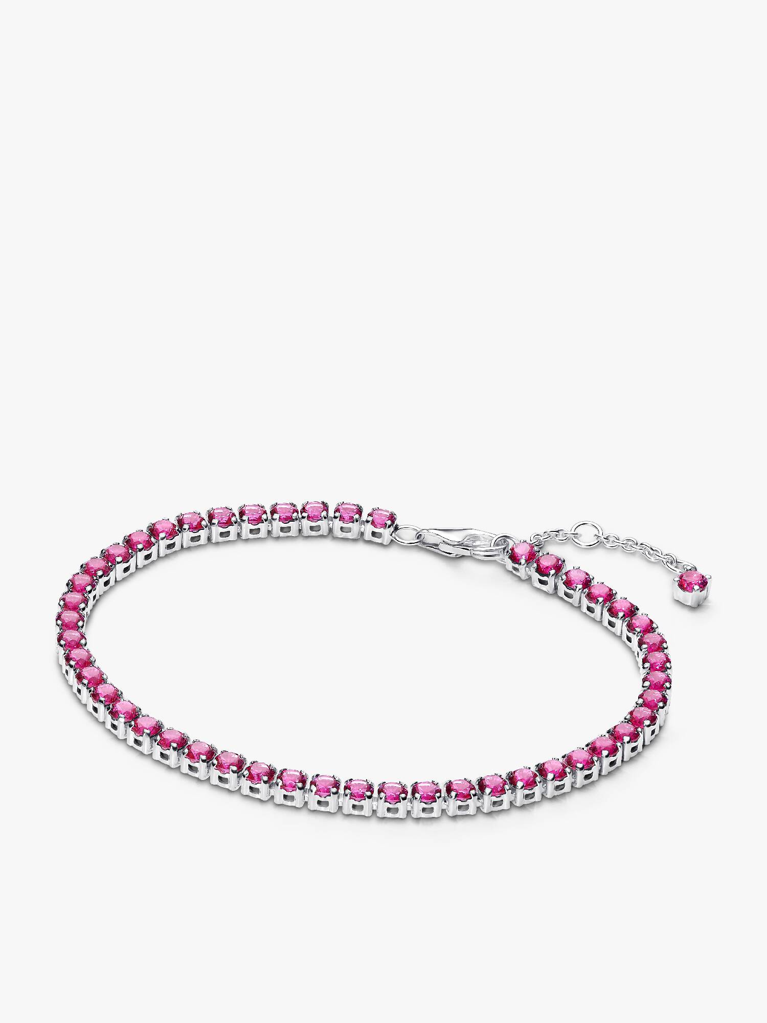 Funkelndes Rosafarbenes Tennisarmband