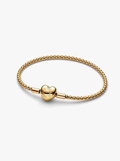 Herzverschluss Gliederarmband mit Nieten