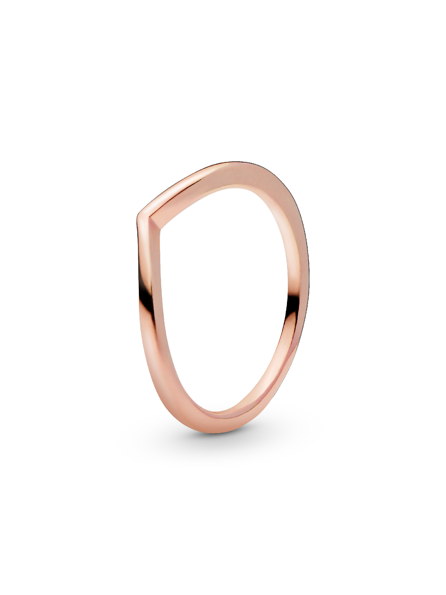 Polierter Wishbone-Ring
