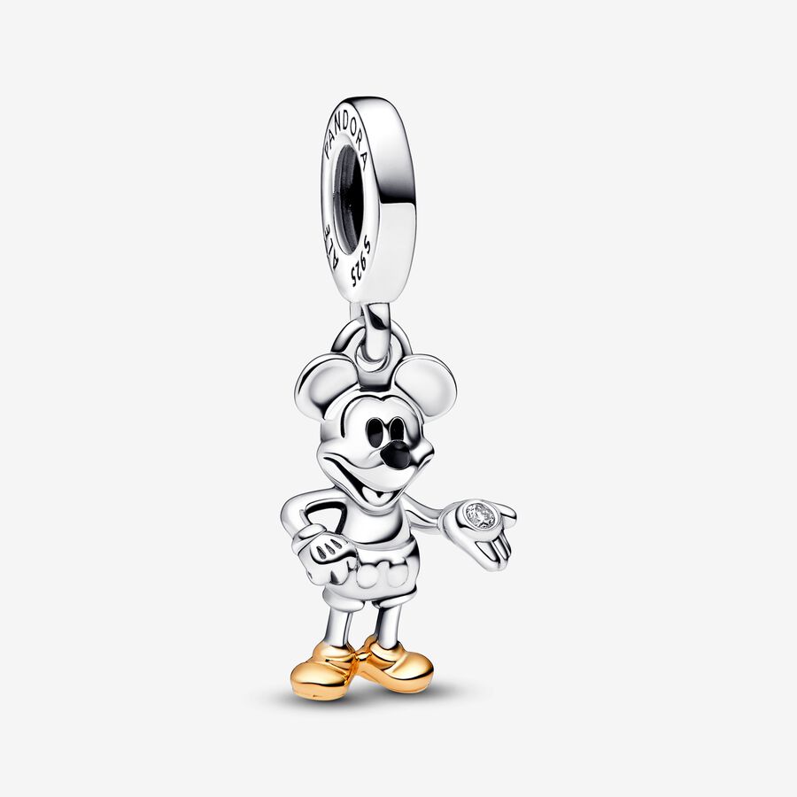 100 Jahre Disney Micky Maus Künstlicher Diamant Charm-Anhänger image number 0
