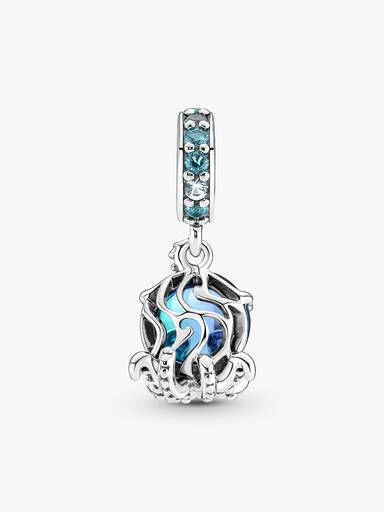 Süßer Oktopus Murano-Glas Charm-Anhänger