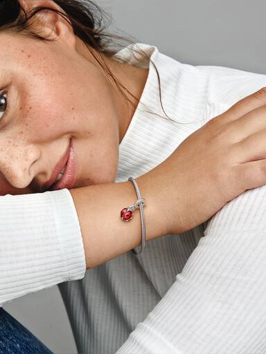 Roter Marienkäfer Charm-Anhänger
