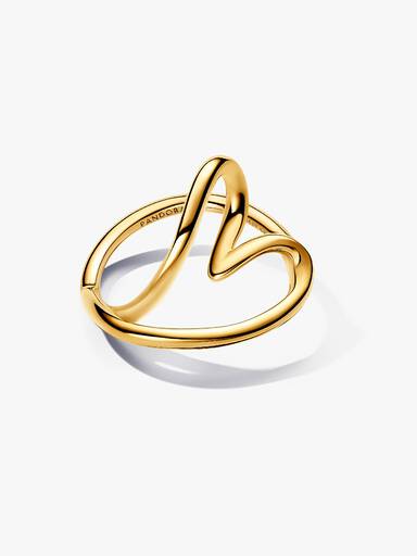 Organisch Geformtes Herz Ring