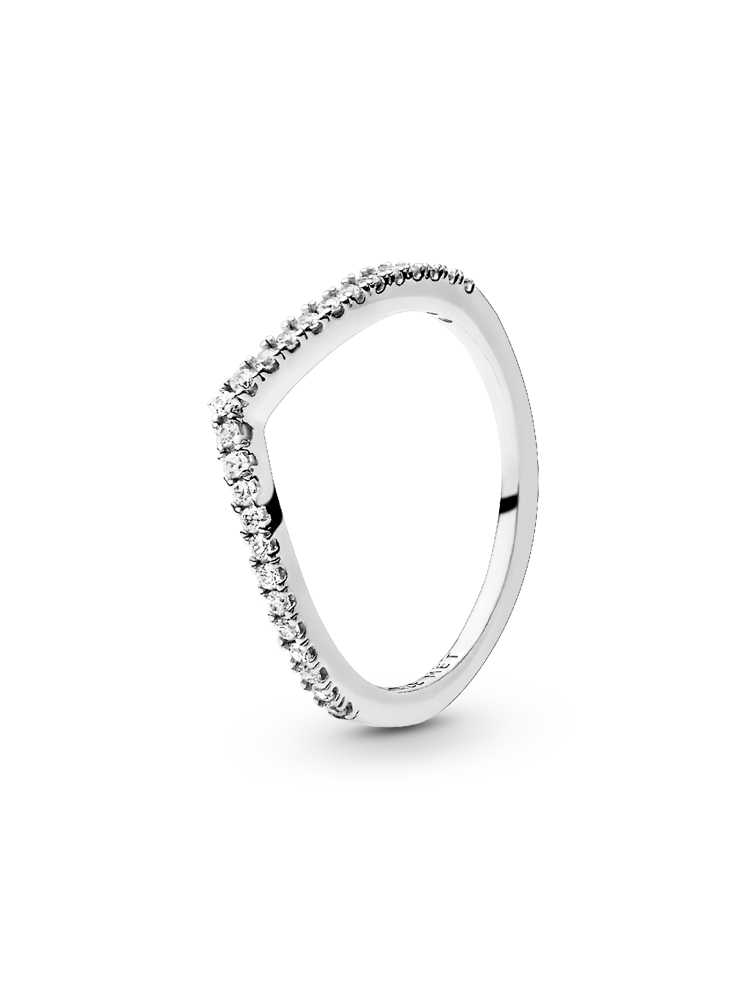 Funkelnder Wishbone Ring