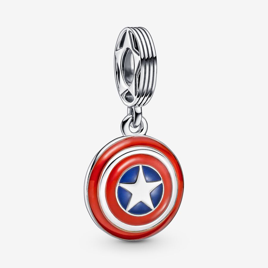 Marvel The Avengers Captain Americas Schild Charm-Anhänger image number 0