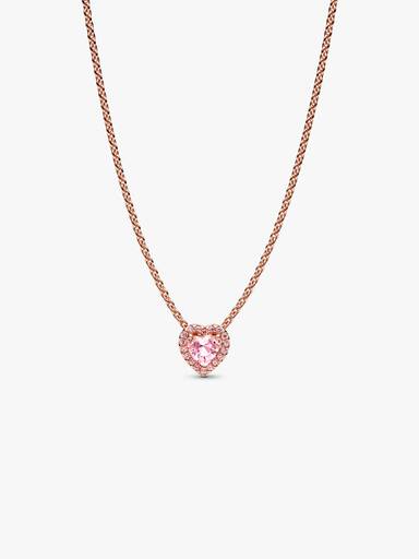 Rosafarbenes Herz Collier