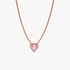 Rosafarbenes Herz Collier Rosafarbenes Herz Collier