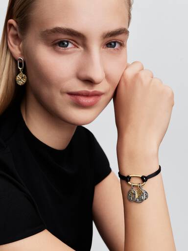 Aufklappbares Glied Kordel Armband