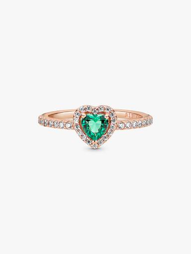 Funkelndes Erhabenes Herz Ring