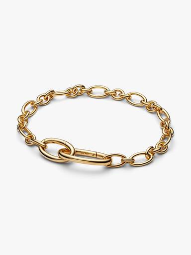 Aufklappbare Ovale Gliederketten-Armband