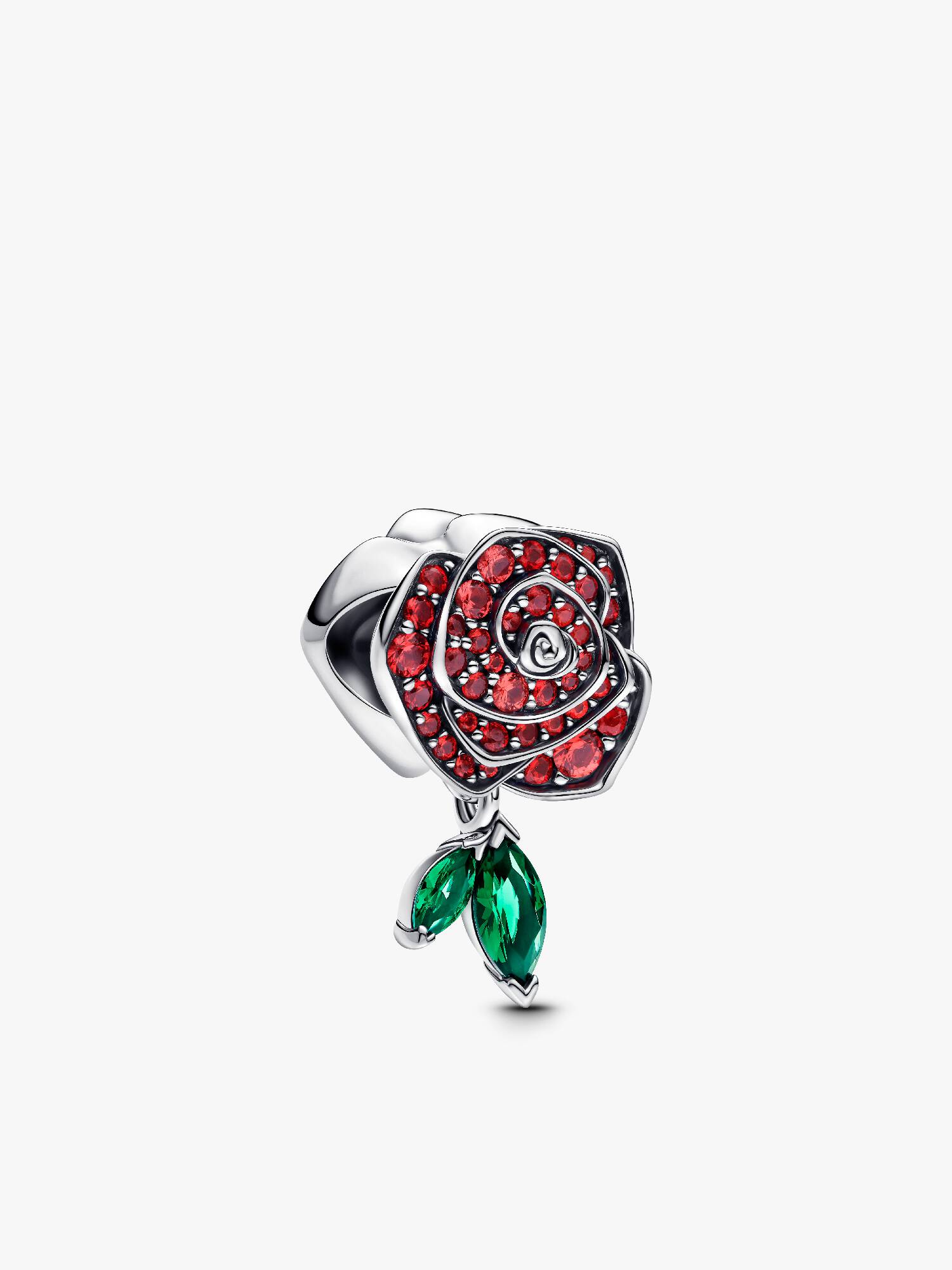 Funkelnde Blühende Rose Charm