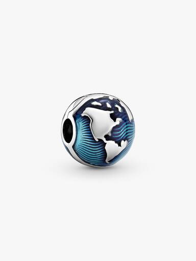 Blauer Globus Clip