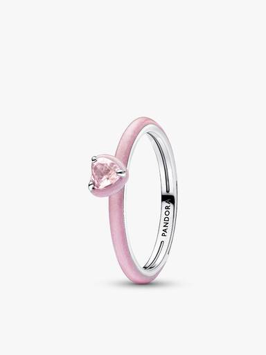 Buntes Chakra Herz Ring-Set