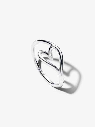 Organisch Geformtes Herz Kleiner Ring