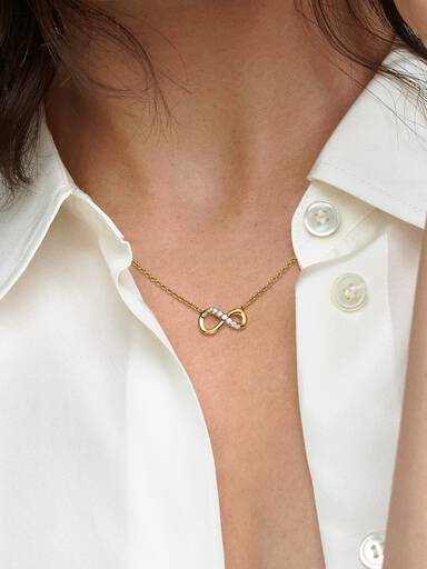 Funkelndes Unendlichkeits-Collier