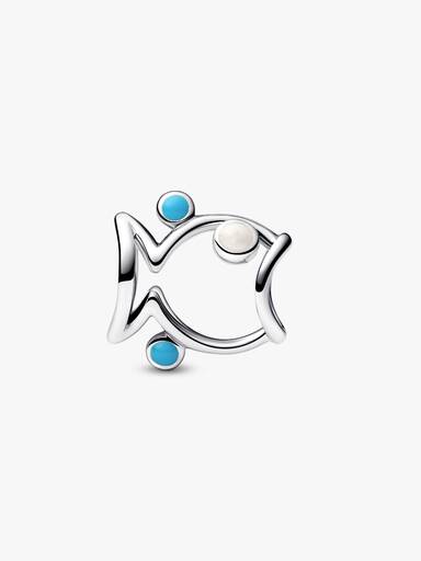 Offen gearbeiteter Fisch Charm
