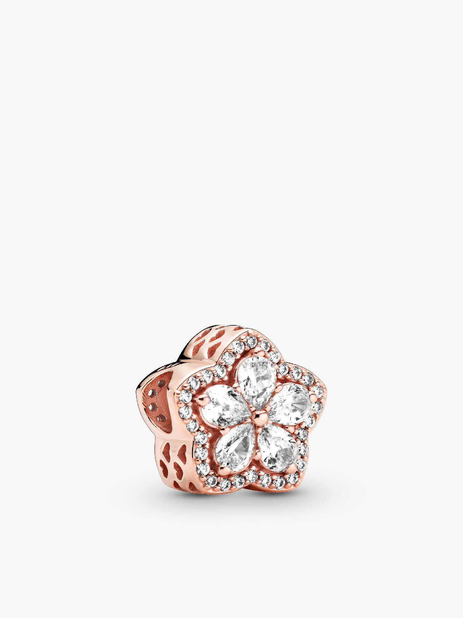 Funkelnde Schneeflocke Pavé-Charm