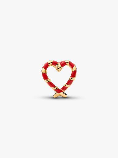 Zuckerstange Offen gearbeitetes Herz Charm