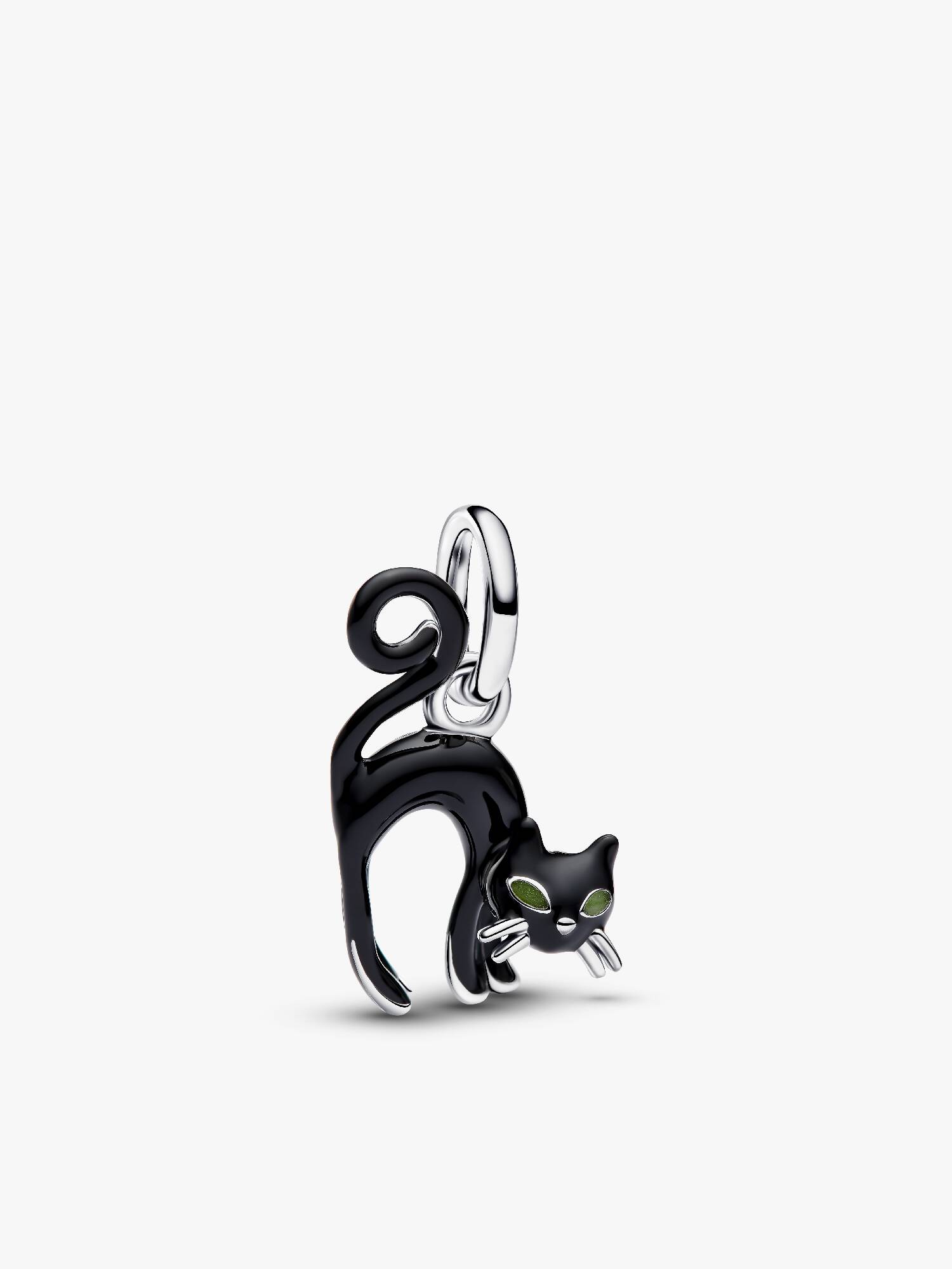 Schwarze Katze Charm-Anhänger