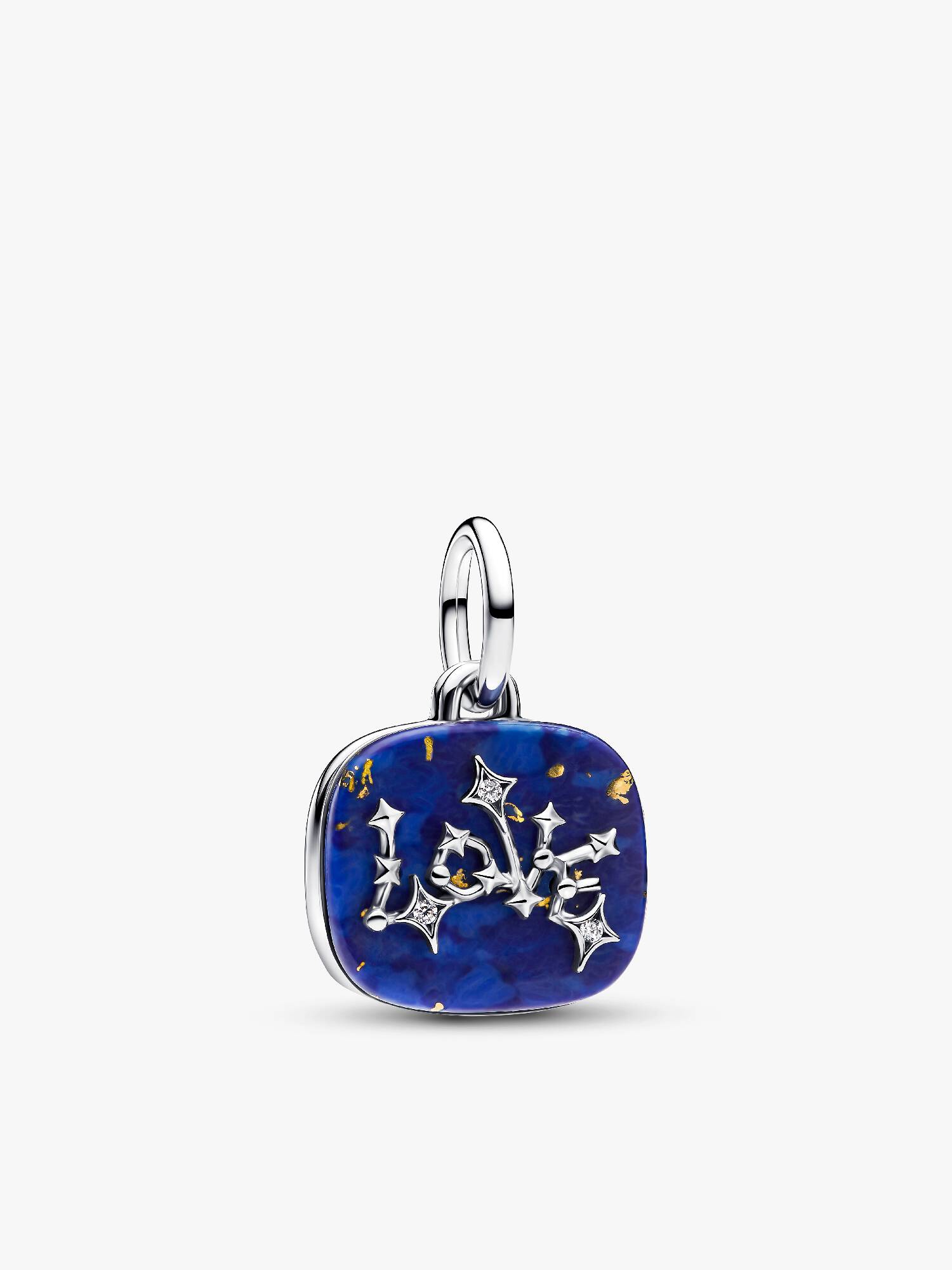 Himmelblaues Liebe-Sternbild Doppelter Charm-Anhänger