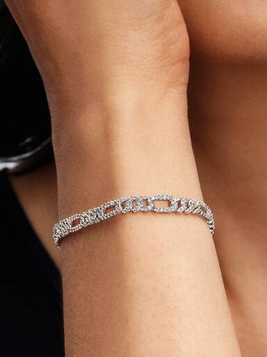 Ovales Cuban-Kettenarmband
