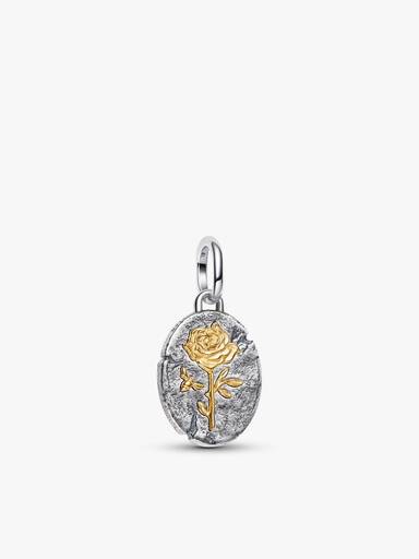 Rote Rose Ketten & Charm Schmuckset