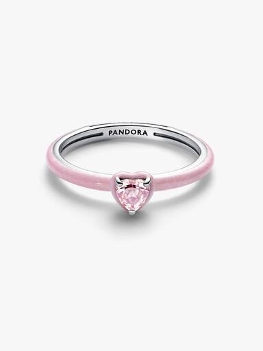 Rosafarbenes Chakra Herz Ring