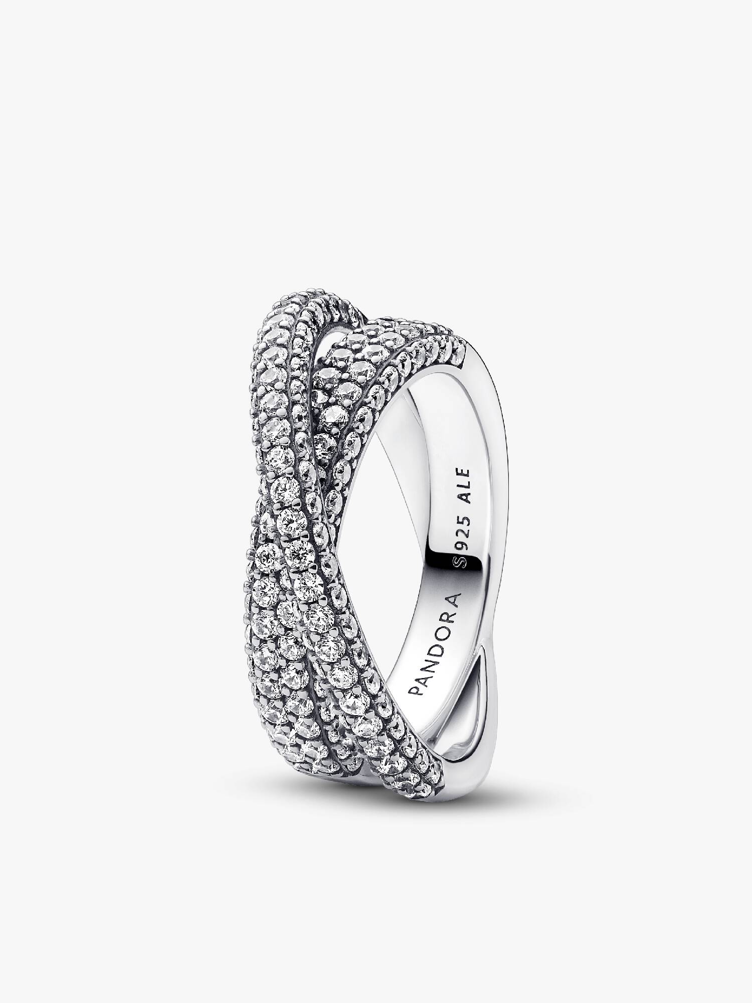 Pandora Timeless Pavé Gekreuzter Doppelband-Ring