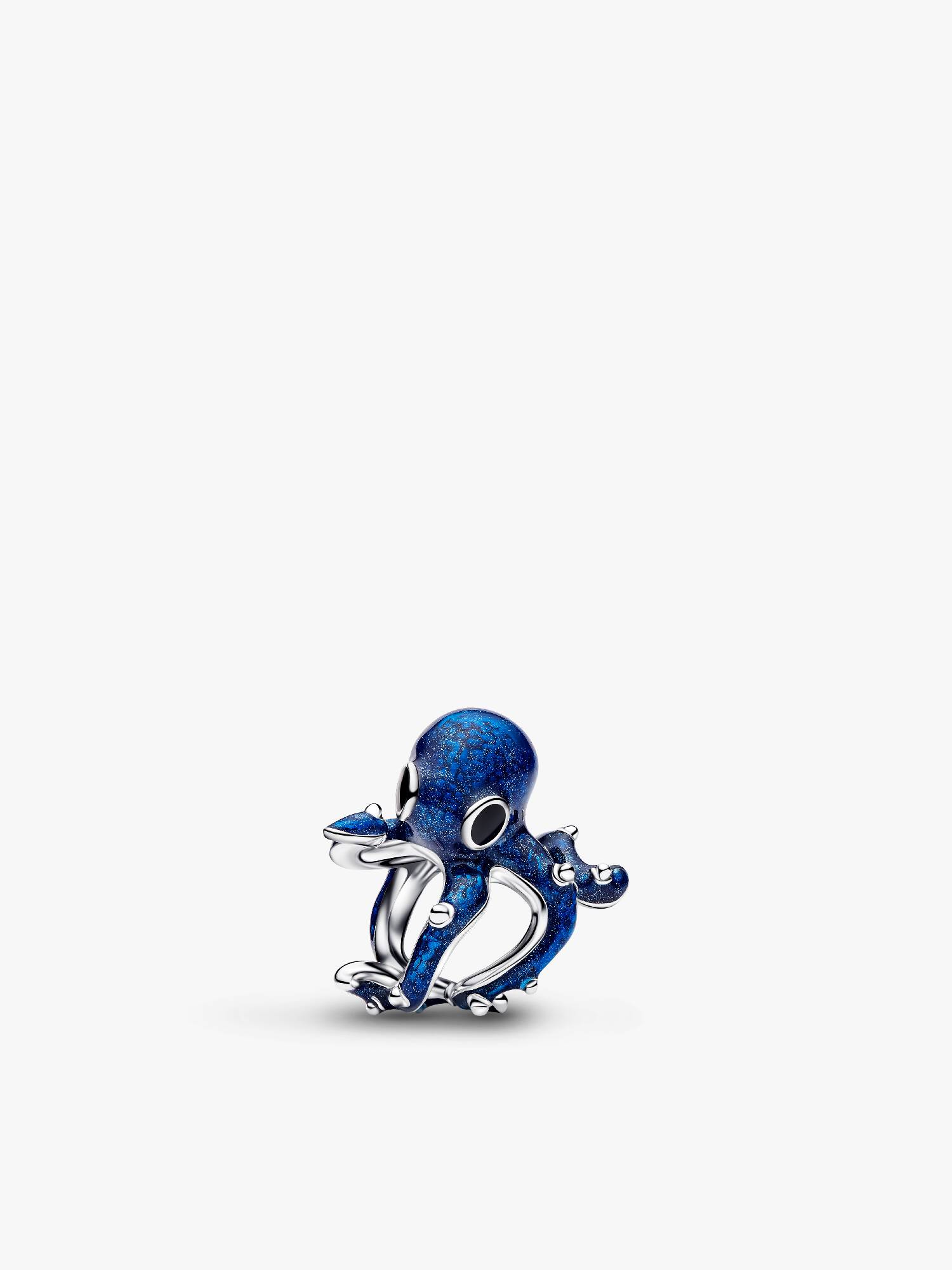 Blauer Oktopus Charm