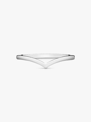 Polierter Wishbone-Ring