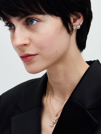 Funkelndes Herz Collier-Halskette