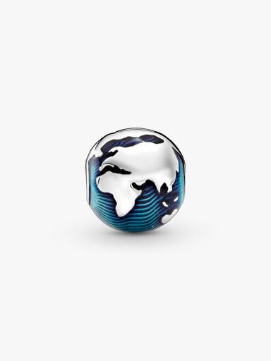 Blauer Globus Clip