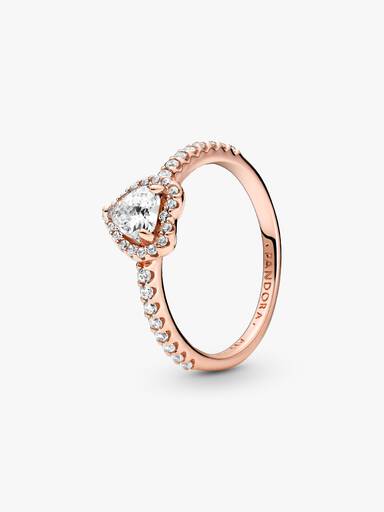 Funkelndes Erhabenes Herz Ring