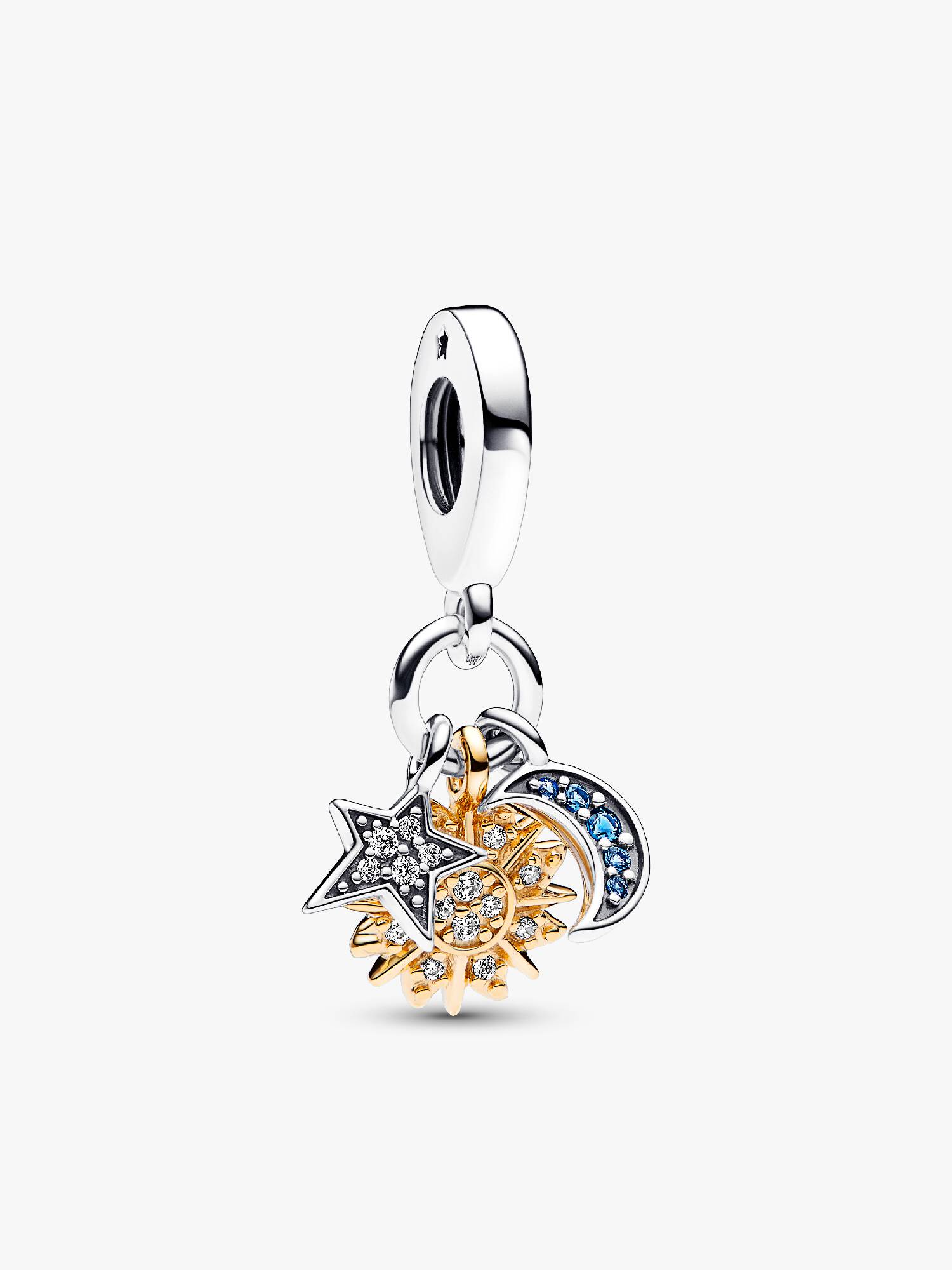 Bicolor Himmlischer Dreifacher Charm-Anhänger