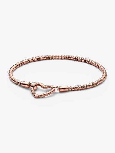 Pandora Moments Herzverschluss Schlangen-Gliederarmband