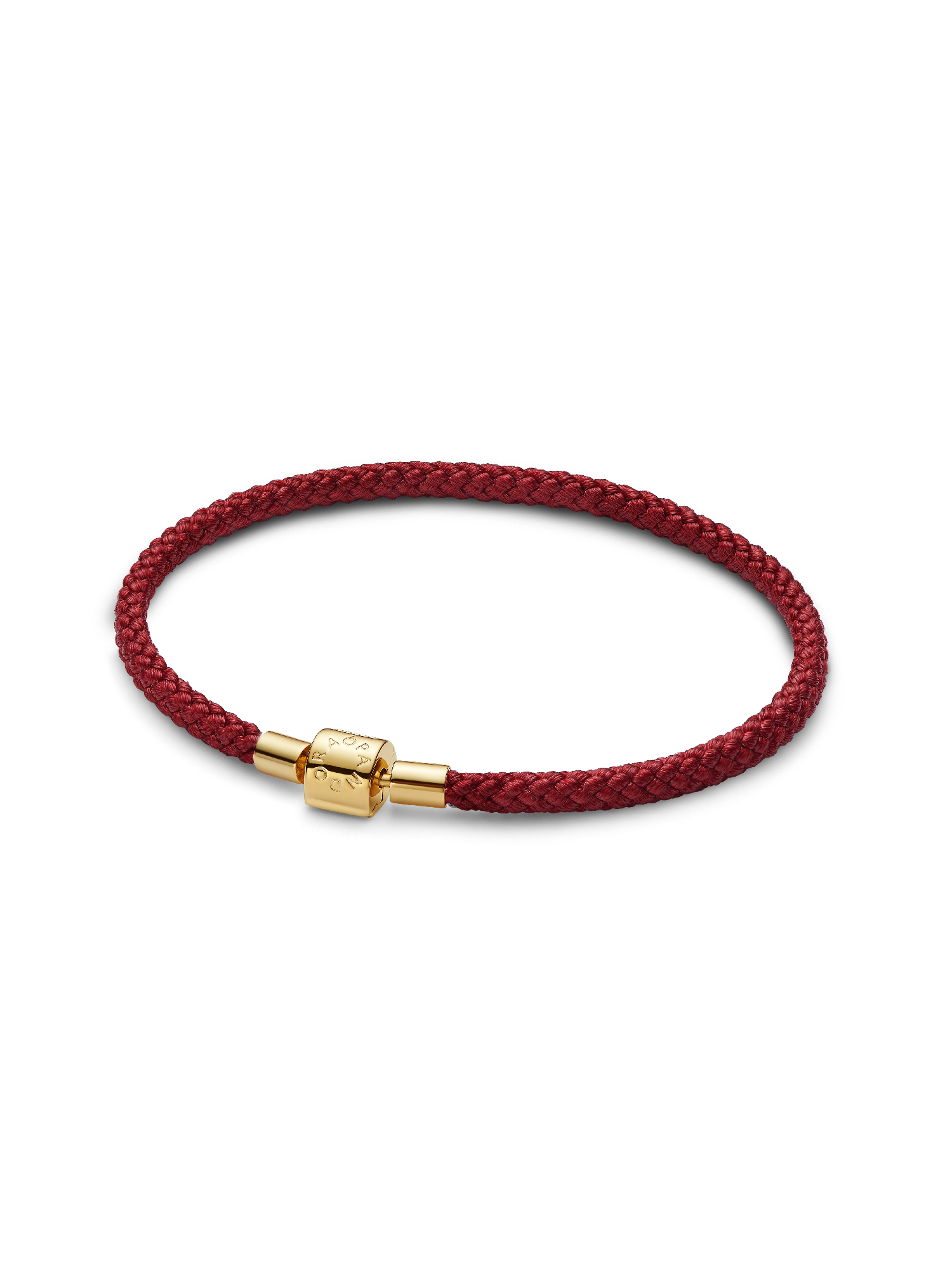 Schimmerndes Rotes Kordel-Armband