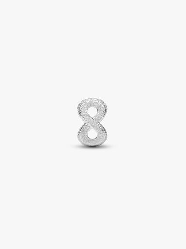 Strukturiertes Unendlichkeits-Symbol Mini-Charm
