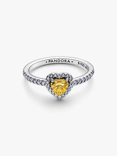 Funkelndes Erhabenes Herz Ring
